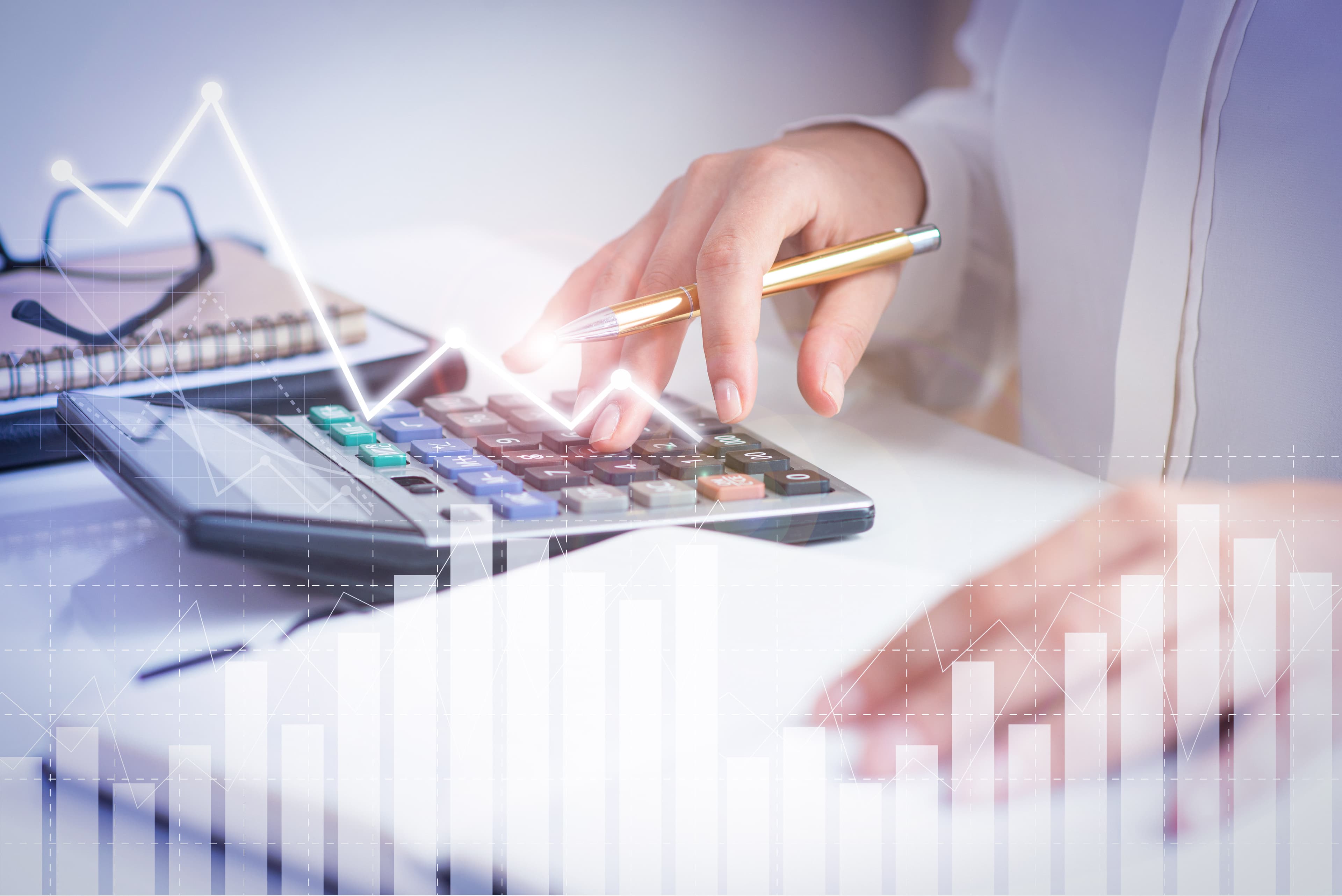 Accountant working